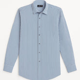 Mussimo Duti Imported Stripe Formal Shirt (Sky Blue)